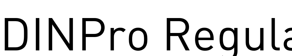 DINPro Regular Font Download Free